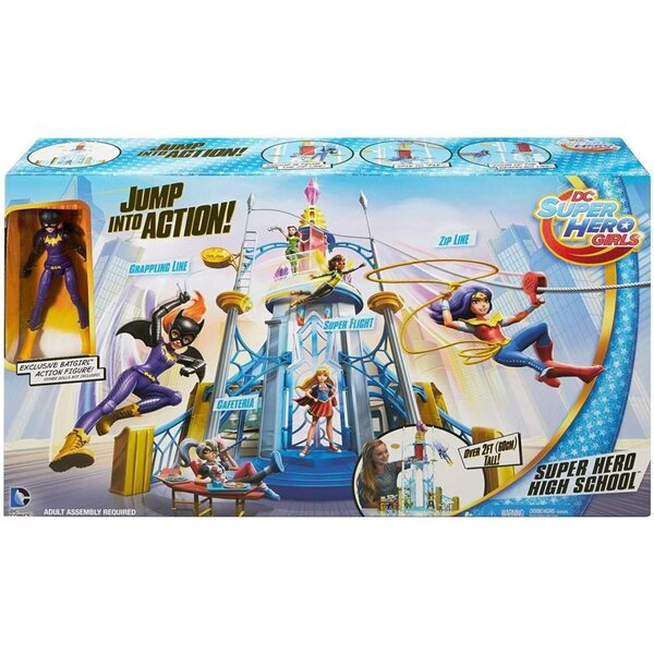 Mattel DC Super Hero Girls Super Hero High School Spielset mit Batgirl 15 cm