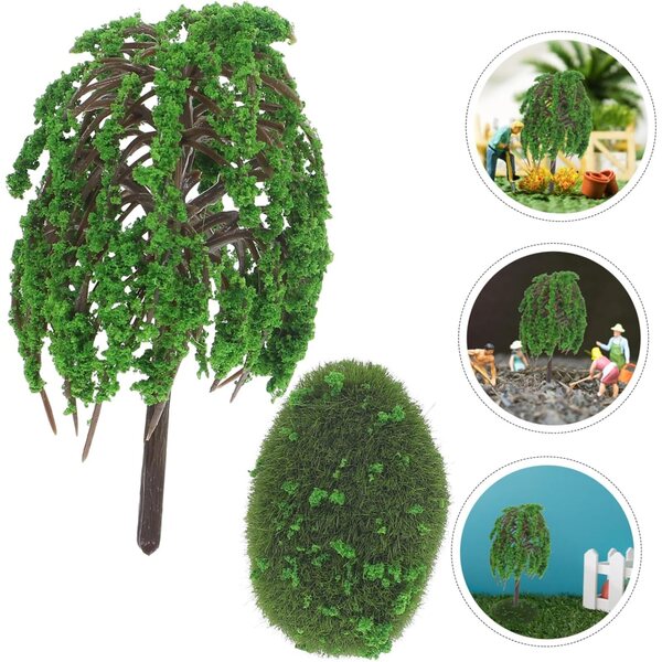 ERINGOGO Albero Miniatura in Plastica Realistico per Modellini e Case delle Bambole