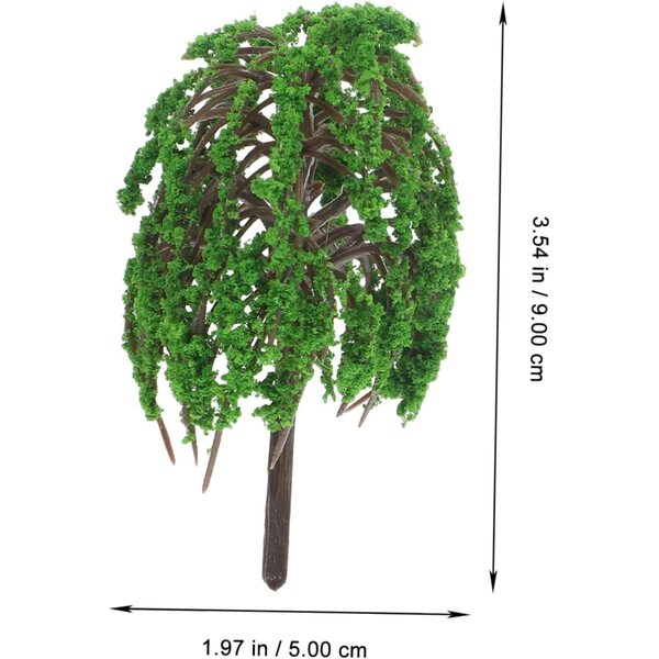 ERINGOGO Albero Miniatura in Plastica Realistico per Modellini e Case delle Bambole
