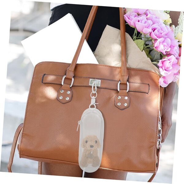 BESPORTBLE Mini-Tasche aus transparentem PVC mit Schnalle für Puppen, 15,5 x 5 x 4,5 cm