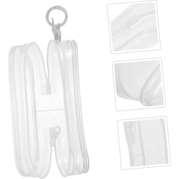 BESPORTBLE Mini-Tasche aus transparentem PVC mit Schnalle für Puppen, 15,5 x 5 x 4,5 cm