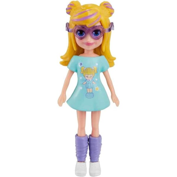 Polly Pocket Set Moda Shimmer con Bambola, Abiti e Accessori per Bambine 4+
