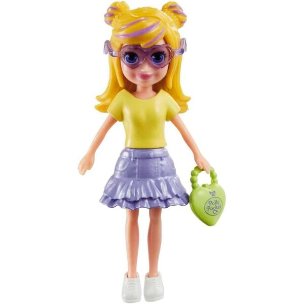 Polly Pocket Set Moda Shimmer con Bambola, Abiti e Accessori per Bambine 4+
