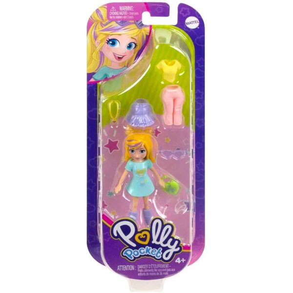 Polly Pocket Set Moda Shimmer con Bambola, Abiti e Accessori per Bambine 4+