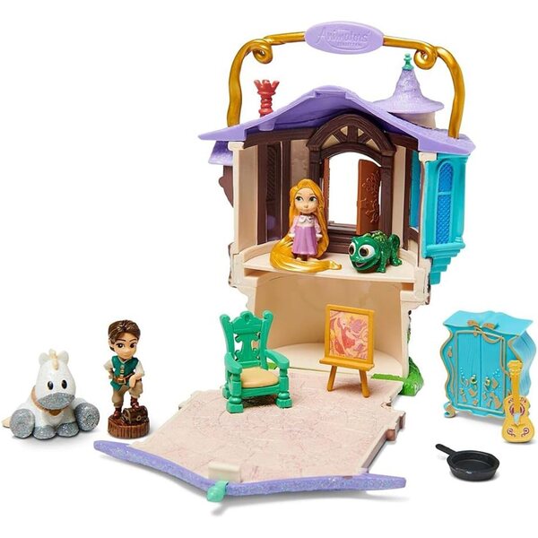 Set gioco Disney Animators' Littles Rapunzel Tower – Tangled con 10 pezzi