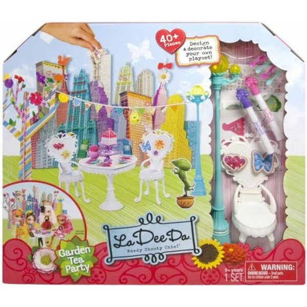 Spin Master La Dee Da Garden Tea Party Playset con oltre 40 pezzi per bambine
