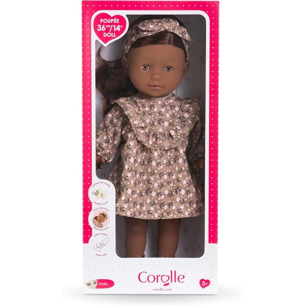 Corolle India 36 cm – Weiche Puppe mit Vanilleduft und Blumenkleid