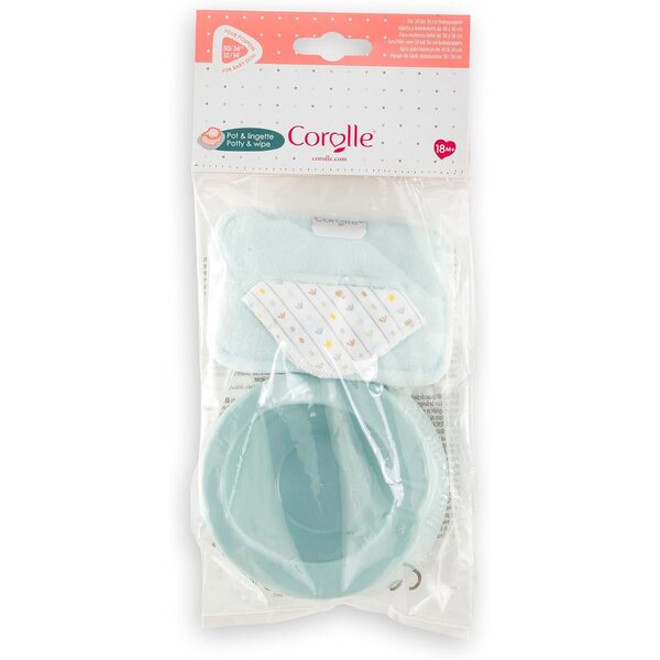 Corolle Pot & Lingette Stelle per Bambole 30-36 cm, Accessorio Pulizia 18+ mesi