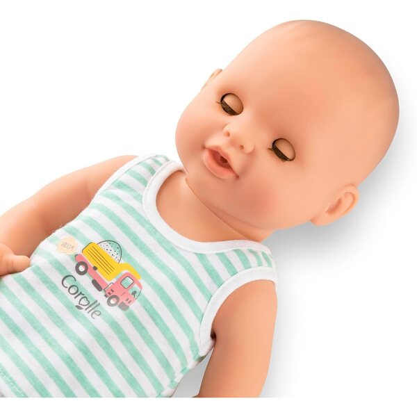 Corolle Paul Fatto Pipi Aqua, 36 cm, interaktive Puppe für Kinder ab 2 Jahren