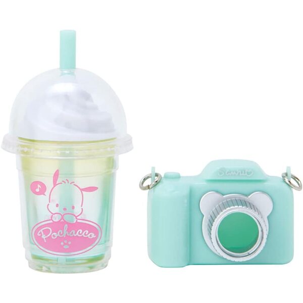 Sanrio Pochacco Pita Furenzu Zubehörset für Puppen, Schultergurt, Kamera und Tasche