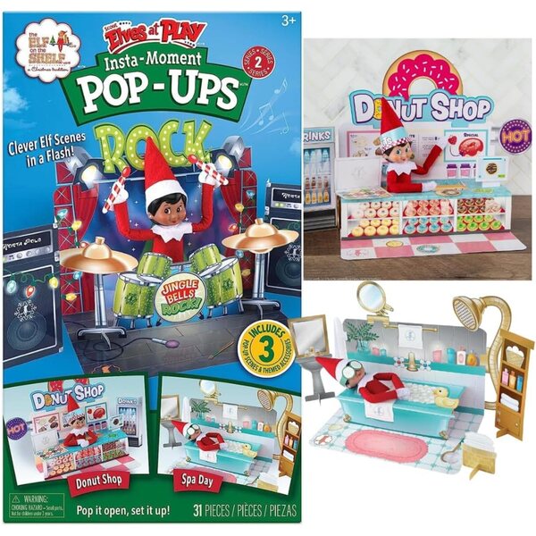 The Elf on the Shelf Insta Moment Pop Up - Set 31 Scene Elfi Multicolore Small
