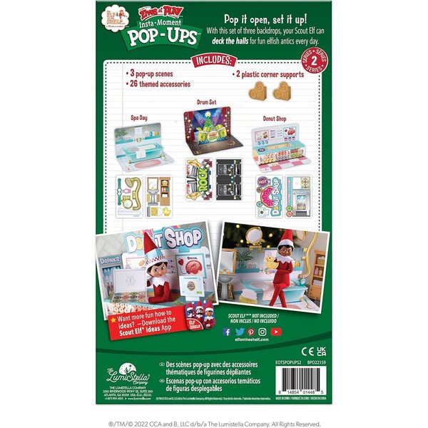 The Elf on the Shelf Insta Moment Pop Up - Set 31 Scene Elfi Multicolore Small