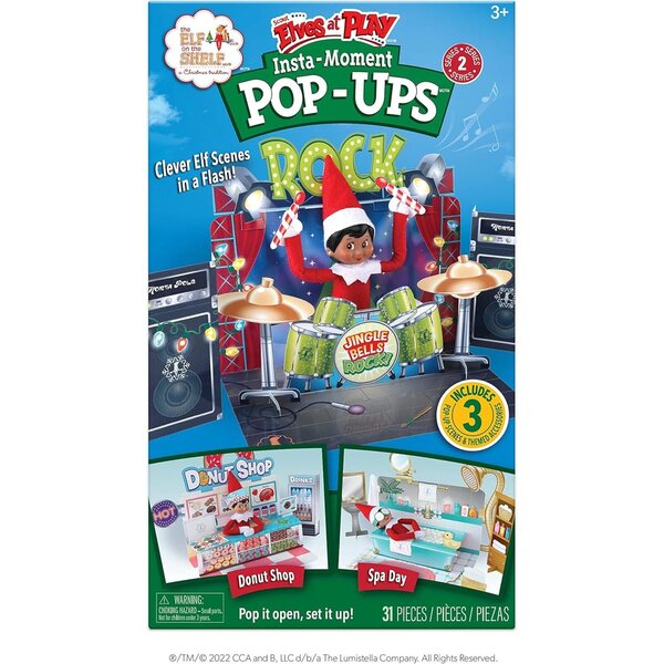 The Elf on the Shelf Insta Moment Pop Up - Set 31 Scene Elfi Multicolore Small