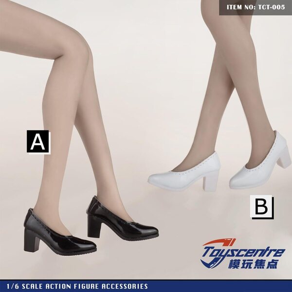 HiPlay High Heel Schuhe für 1/6 Puppe TCT-005 Qualitätszubehör Weiß