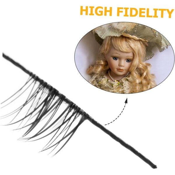 TOYANDONA Ciglia Finte per Bambole Striscia Realistica Accessori per Figurine Fai da Te