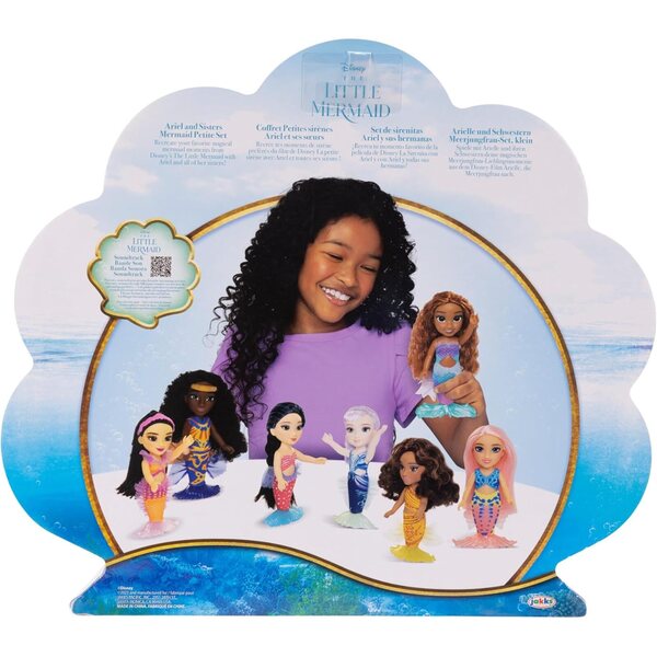 Set Bambole Petite La Sirenetta Disney, 7 Sorelle da 15 cm da Collezione