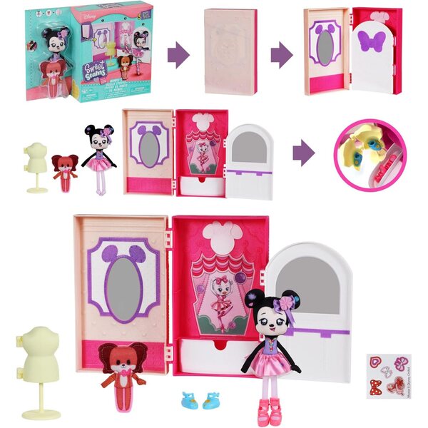 Disney Sweet Seams Minnie Mouse & Fifi 6" weiche Puppe mit Deluxe-Set