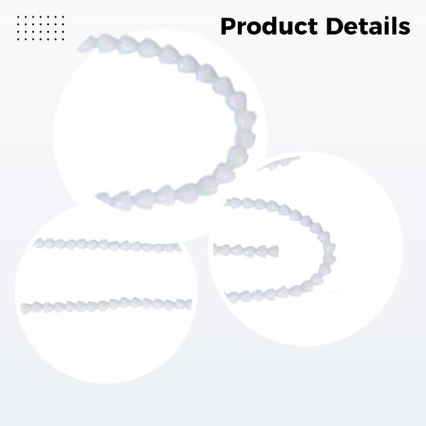 Set 4 Armature Scheletro Flessibili per Bambole 50 cm con 74 Giunti Perline Bianchi