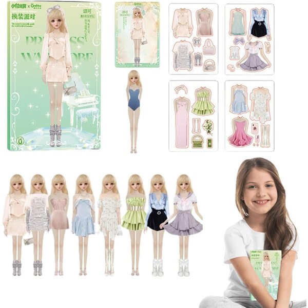 Magnetisches Kleidungsset für Puppen – kreatives, interaktives und tragbares Spiel