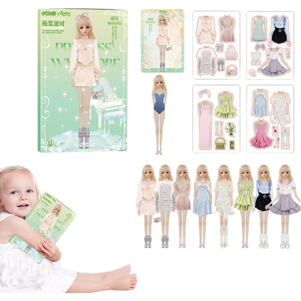Magnetisches Kleidungsset für Puppen – kreatives, interaktives und tragbares Spiel