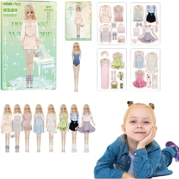 Magnetisches Kleidungsset für Puppen – kreatives, interaktives und tragbares Spiel