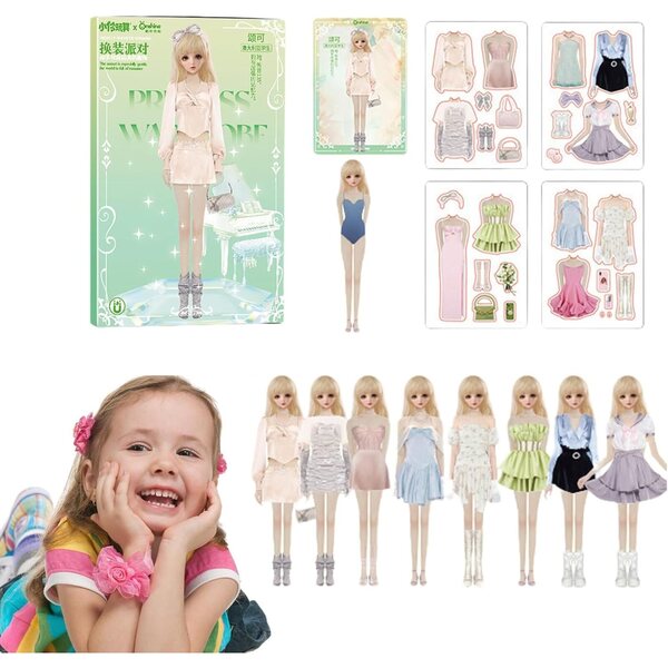 Magnetisches Kleidungsset für Puppen – kreatives, interaktives und tragbares Spiel