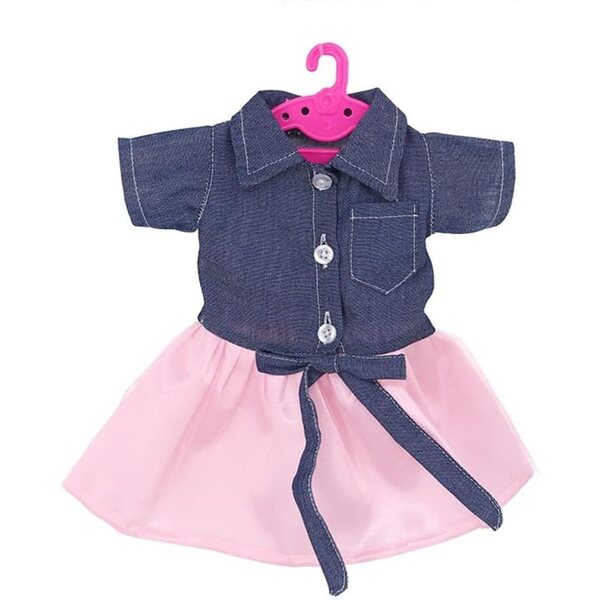 5 grucce in plastica per vestiti di bambole da 46 cm – Uterui, rosso rosa