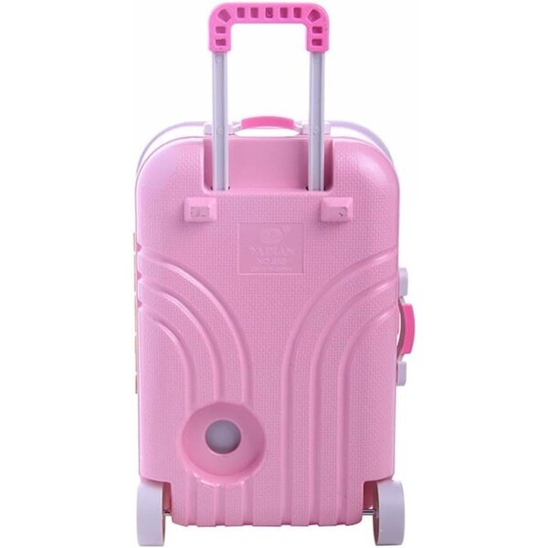 Valigetta da Viaggio Rosa per Bambole 18 Pollici, Custodia Accessori Bambole Uterui