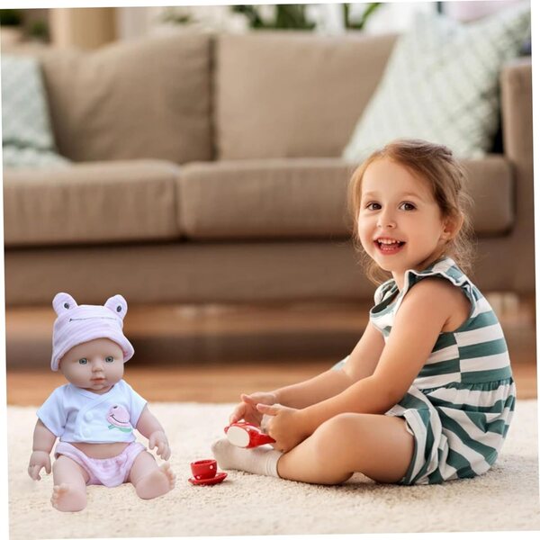 Jorzer Baby Doll realistische weiche Vinylpuppe 30 cm für Mädchen ab 3 Jahren