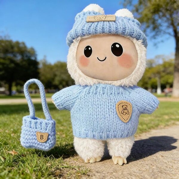 Accessori e vestiti per bambola La Bubu: maglione, borsa e decorazioni eleganti