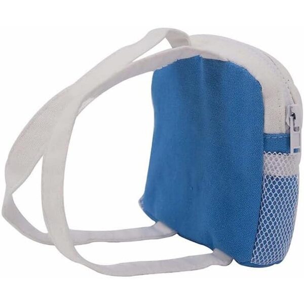 Zaino mini con cerniera per bambola 46 cm, accessorio realistico per casa delle bambole