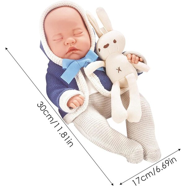 Whnbuij gesimuleerde herboren - realistische en zachte pop voor kinderen, veilig en gedetailleerd speelgoed