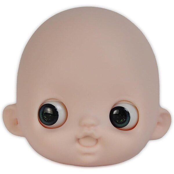 Testa bambola YMY DOLL 1/6 grande a pera con occhi in vetro per Obitsu BJD