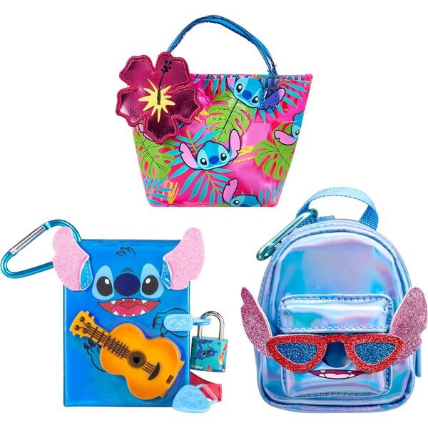 Real Littles Disney Lilo & Stitch 3-teilig mit Mikro-Überraschungen und Tagebuch mit Vorhängeschloss