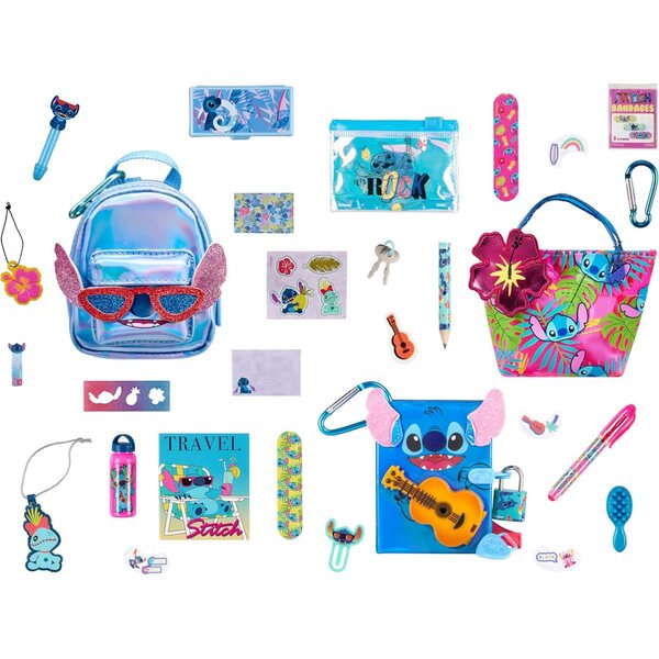 Real Littles Disney Lilo & Stitch 3-teilig mit Mikro-Überraschungen und Tagebuch mit Vorhängeschloss