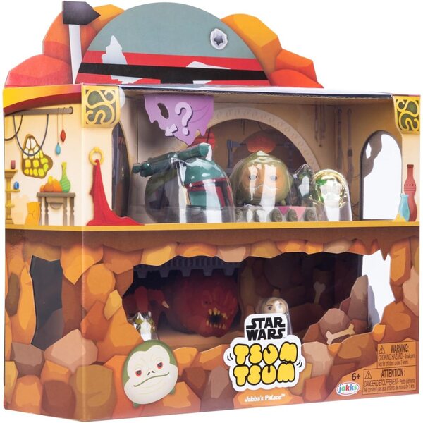 Disney Tsum Tsum Star Wars Jabba's Palace Deluxe mit stapelbaren 7-cm-Figuren