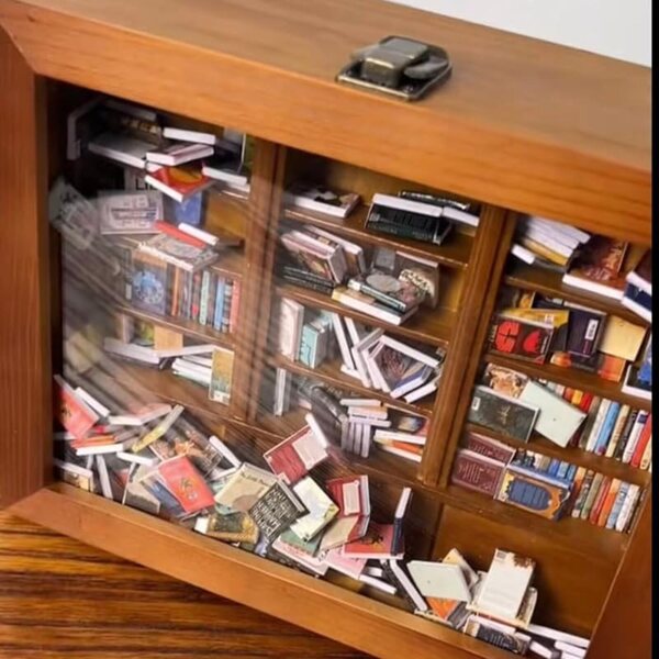 Anxiety Bookshelf: Mini Libreria in Legno per Alleviare Ansia e Stress