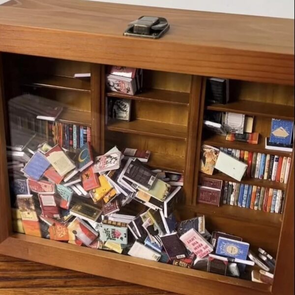 Anxiety Bookshelf: Mini Libreria in Legno per Alleviare Ansia e Stress