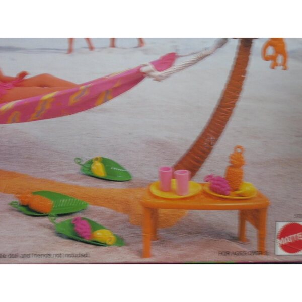 Barbie Hawaiian Fun Hammock Hideaway Playset con Accessori Tropicali 1990