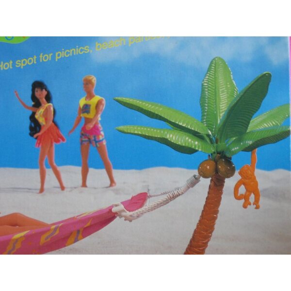 Barbie Hawaiian Fun Hammock Hideaway Playset con Accessori Tropicali 1990