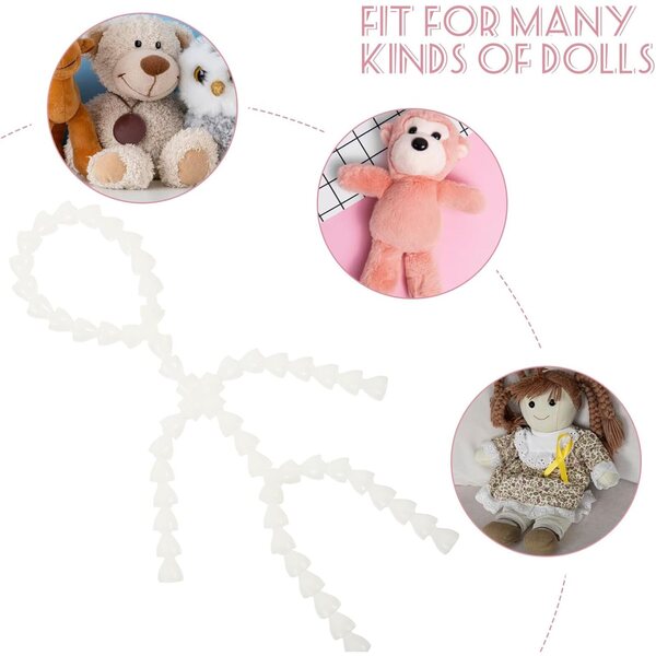Bewegliche Skelettpuppe 15 cm aus Kunststoff mit Gelenken und drehbarem Kopf