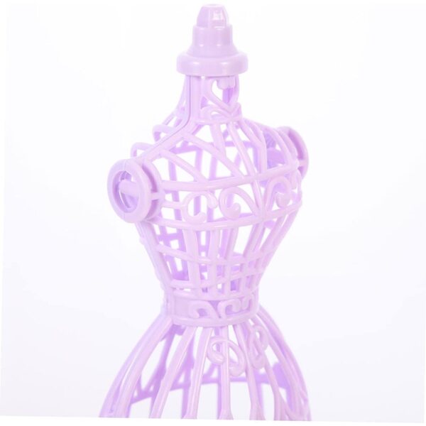 Gatuida Set 4 Manichini Miniature per Bambole con Base in Plastica Colorata