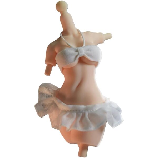 HiPlay CHENJI CRAFT Bikini Bianco 1/12 per Bambole Figure d'Azione Taglia L