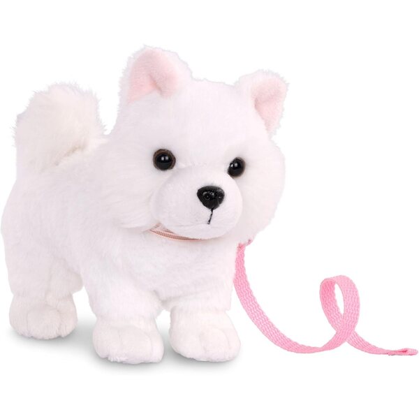 Eskimohund unserer Generation aus beweglichem Plüsch, 15 cm, mit Leine und Halsband
