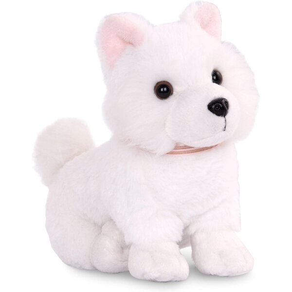 Eskimohund unserer Generation aus beweglichem Plüsch, 15 cm, mit Leine und Halsband