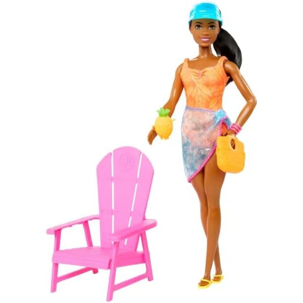 Barbie Brooklyn Pink Passport Hawaii mit Zubehör für sommerliches Strandspiel