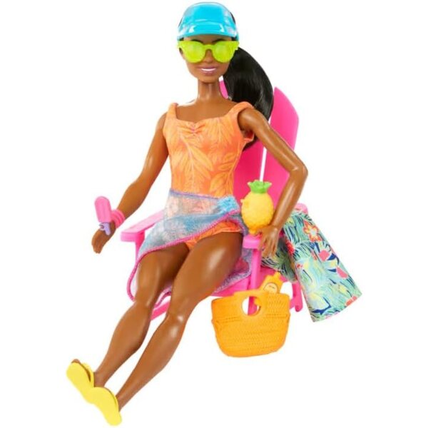 Barbie Brooklyn Pink Passport Hawaii mit Zubehör für sommerliches Strandspiel