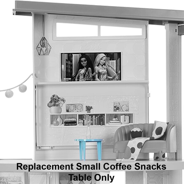 Tavolino da caffè e snack ricambio per Barbie Dreamhouse HMX10 - colore foglia di tè