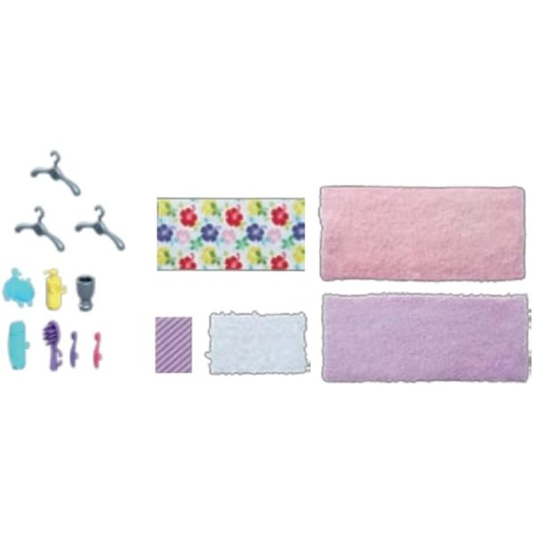 Original Barbie Dreamhouse Spielset GRG93 Ersatzteile – Badezimmerzubehör und Textilien