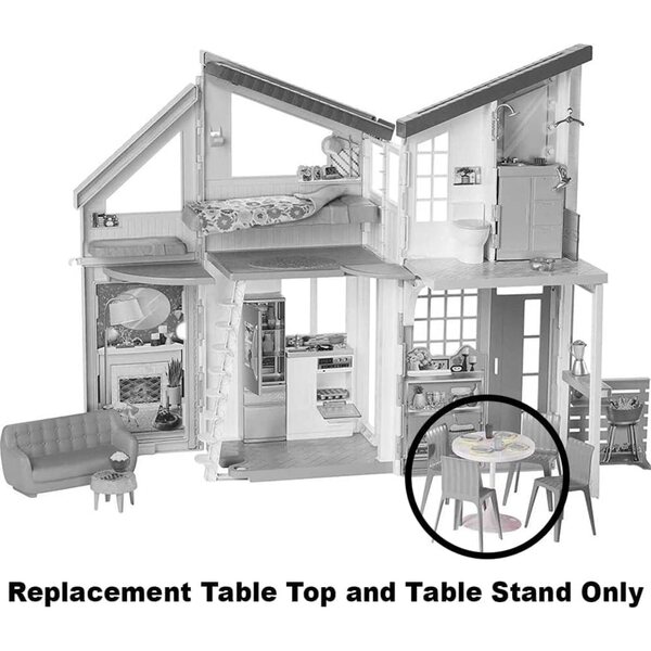 Originaler Ersatztisch und Ständer für Barbie Malibu House Playset FXG57